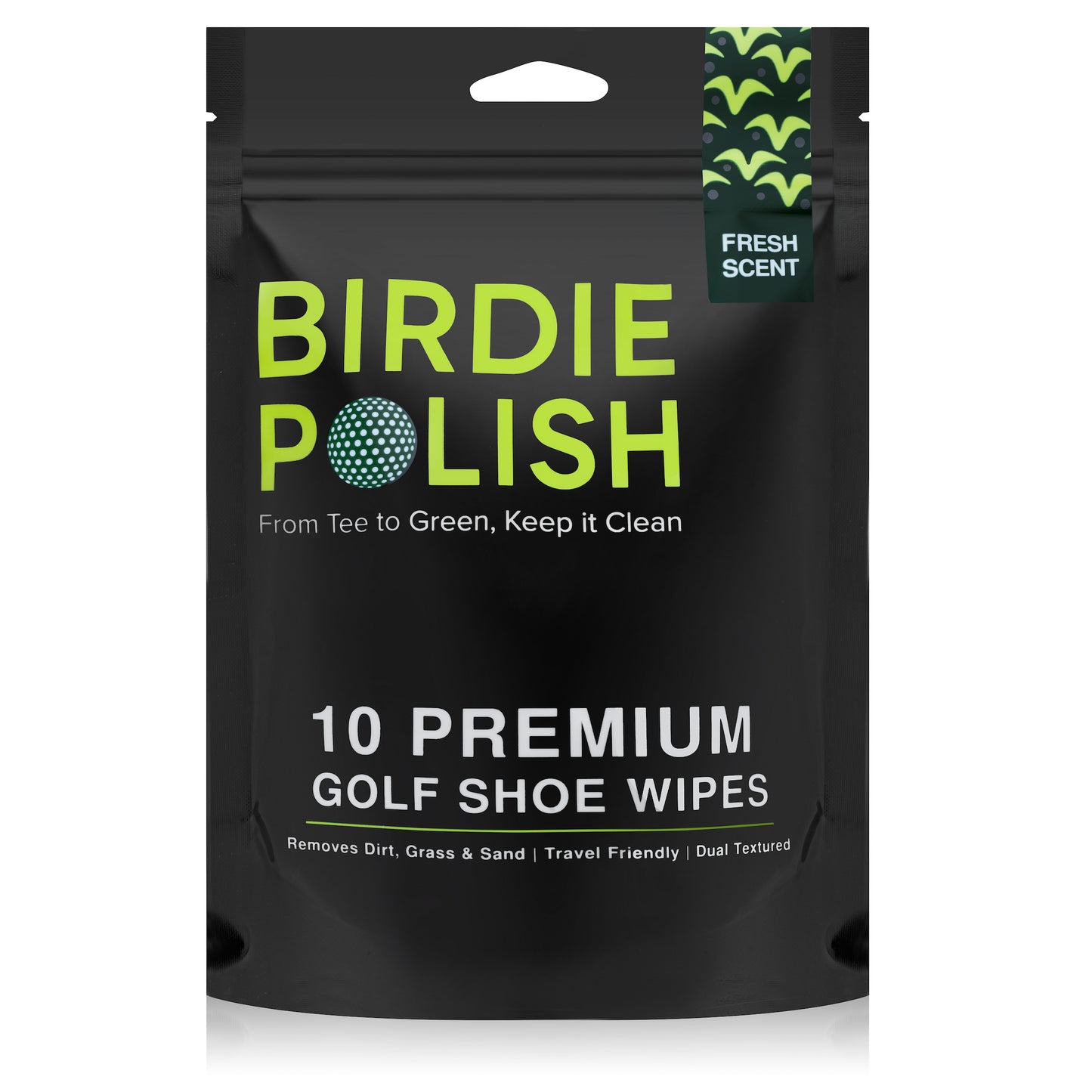 Birdie Polish Premium Golf Shoe Cleaning Wipes (10pk)
