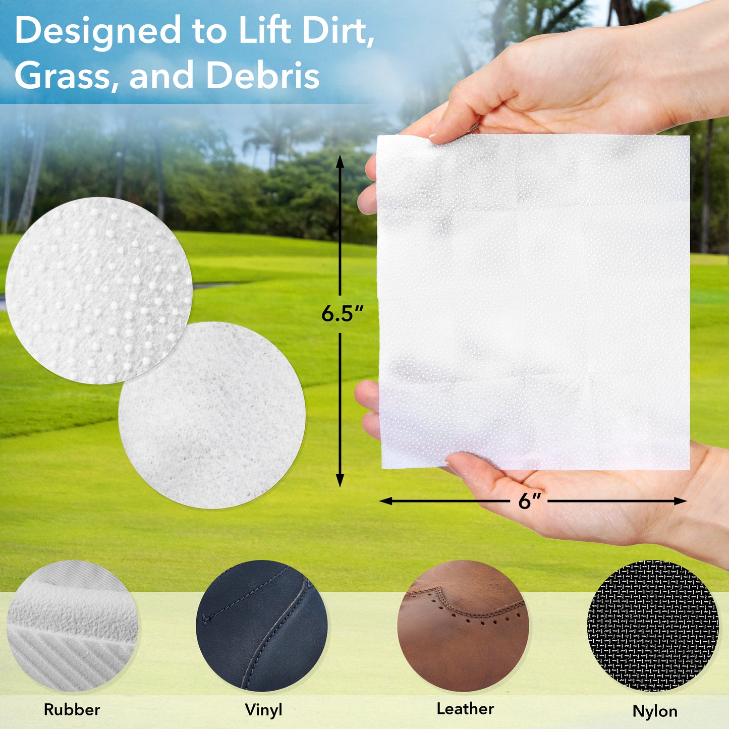 Birdie Polish Premium Golf Shoe Cleaning Wipes (10pk)