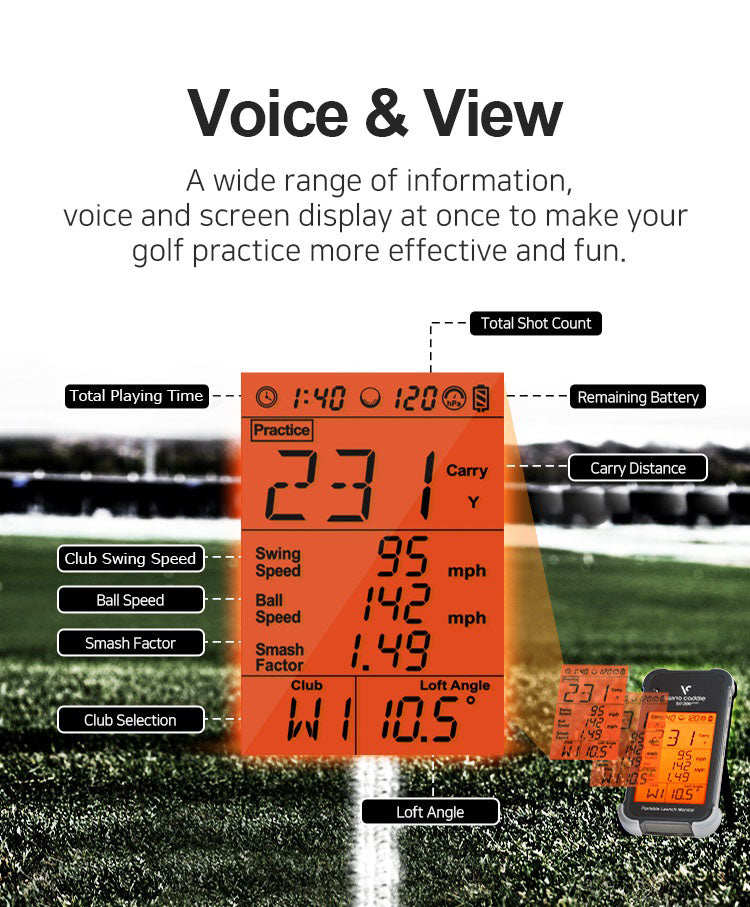 Swing Caddie SC200 PLUS Golf Launch Monitor