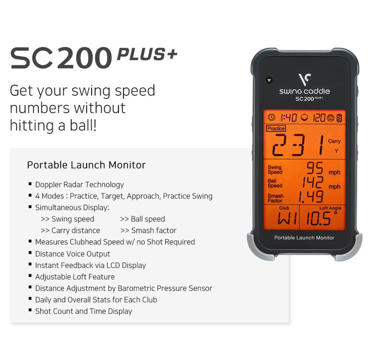 Swing Caddie SC200 PLUS Golf Launch Monitor