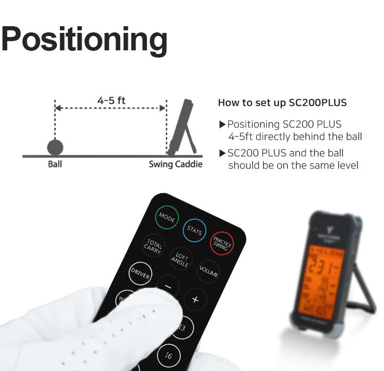 Swing Caddie SC200 PLUS Golf Launch Monitor