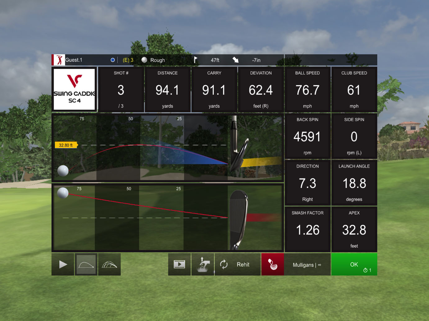 Swing Caddie SC4 Launch Monitor & Golf Simulator
