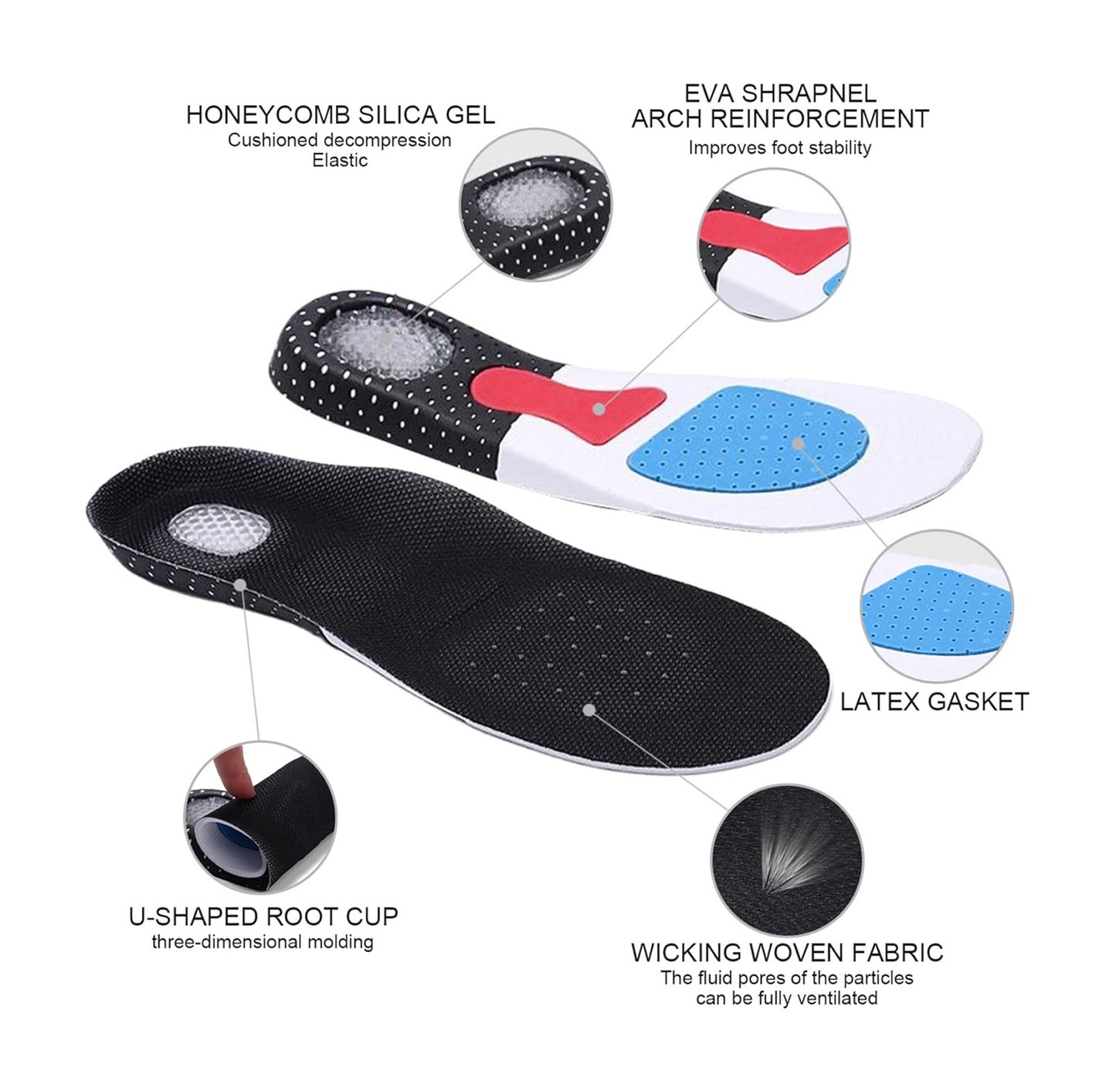 Sports Shock Absorption Insoles