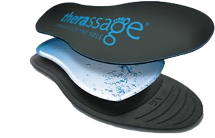 THERASSAGE UniSex Fluid Filled Insoles