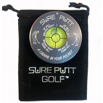 Sure Putt Lite - Golf Putting Aid & Green Reader - Black