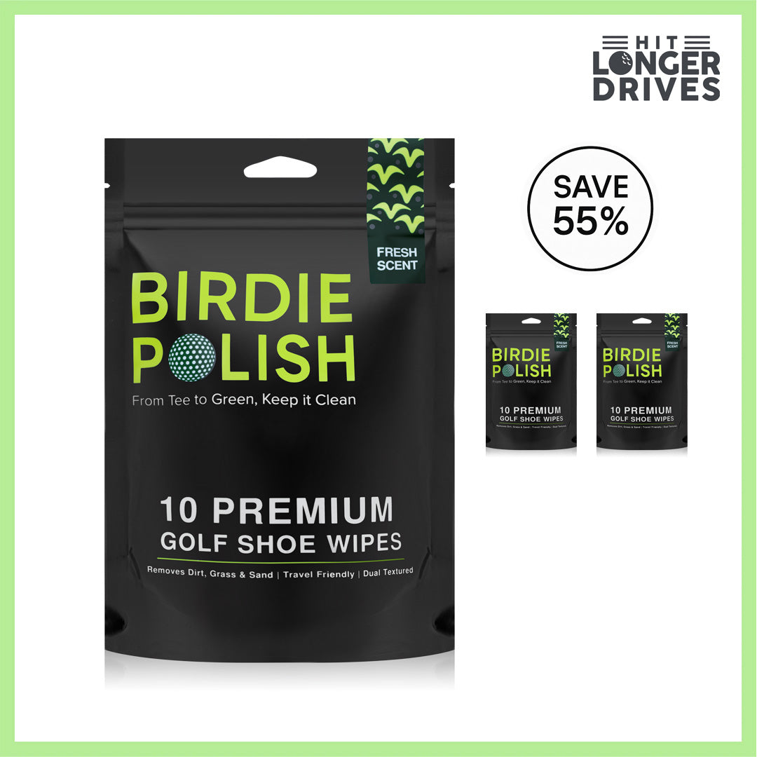 Birdie Polish Premium Golf Shoe Cleaning Wipes (10pk)