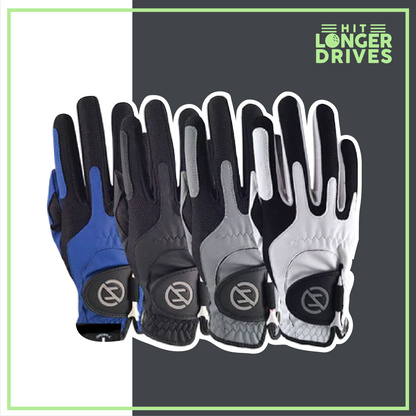 Women's Zero Friction Compression Golf Glove (4 Pack + 16 White Tees)