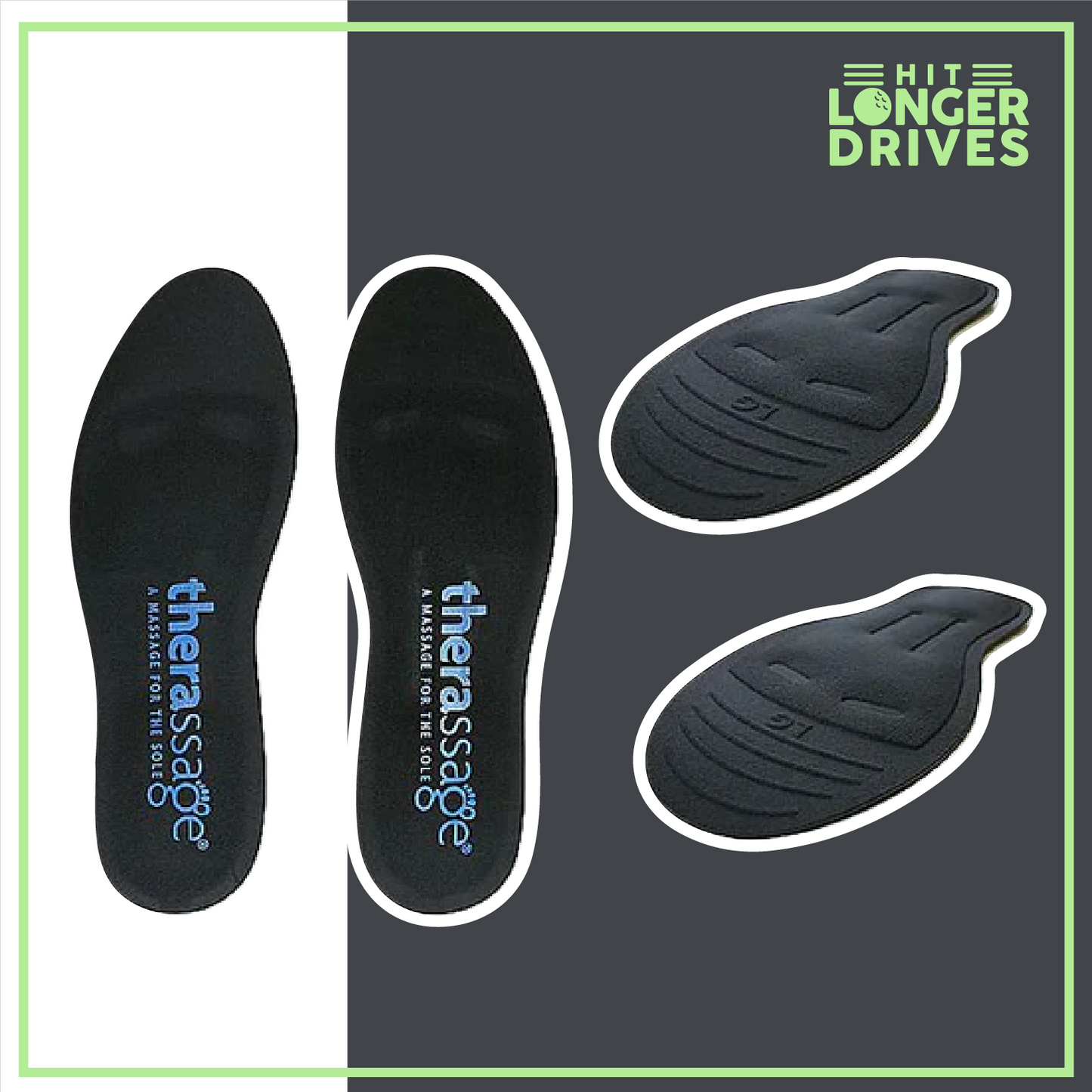 THERASSAGE UniSex Fluid Filled Insoles