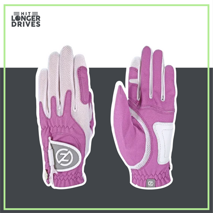 Women's Zero Friction Compression Golf Glove (4 Pack + 16 White Tees)