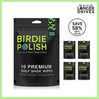 Birdie Polish Golf Shoe Wipes (10-Pack)
