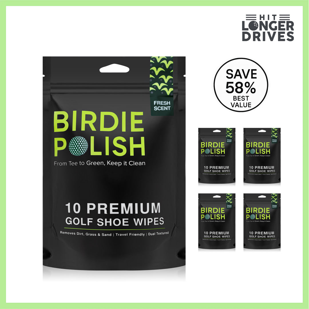 Birdie Polish Premium Golf Shoe Cleaning Wipes (10pk)