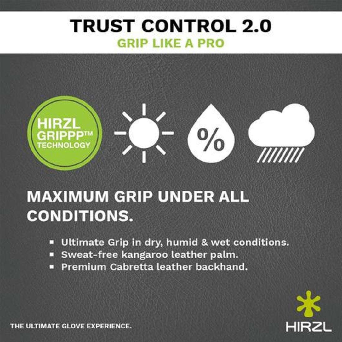 HIRZL Trust Control 2.0 - Golf Gloves - White / Black