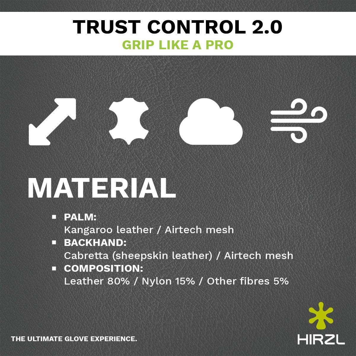 HIRZL Trust Control 2.0 - Golf Gloves - White / Black