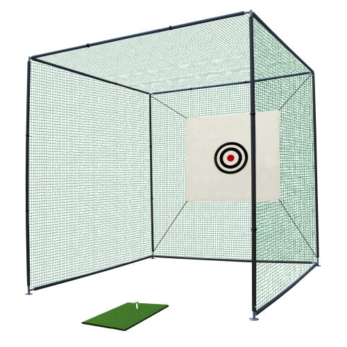 Golf Practice Hitting Cage W Metal Frame (Indoor/Outdoor)