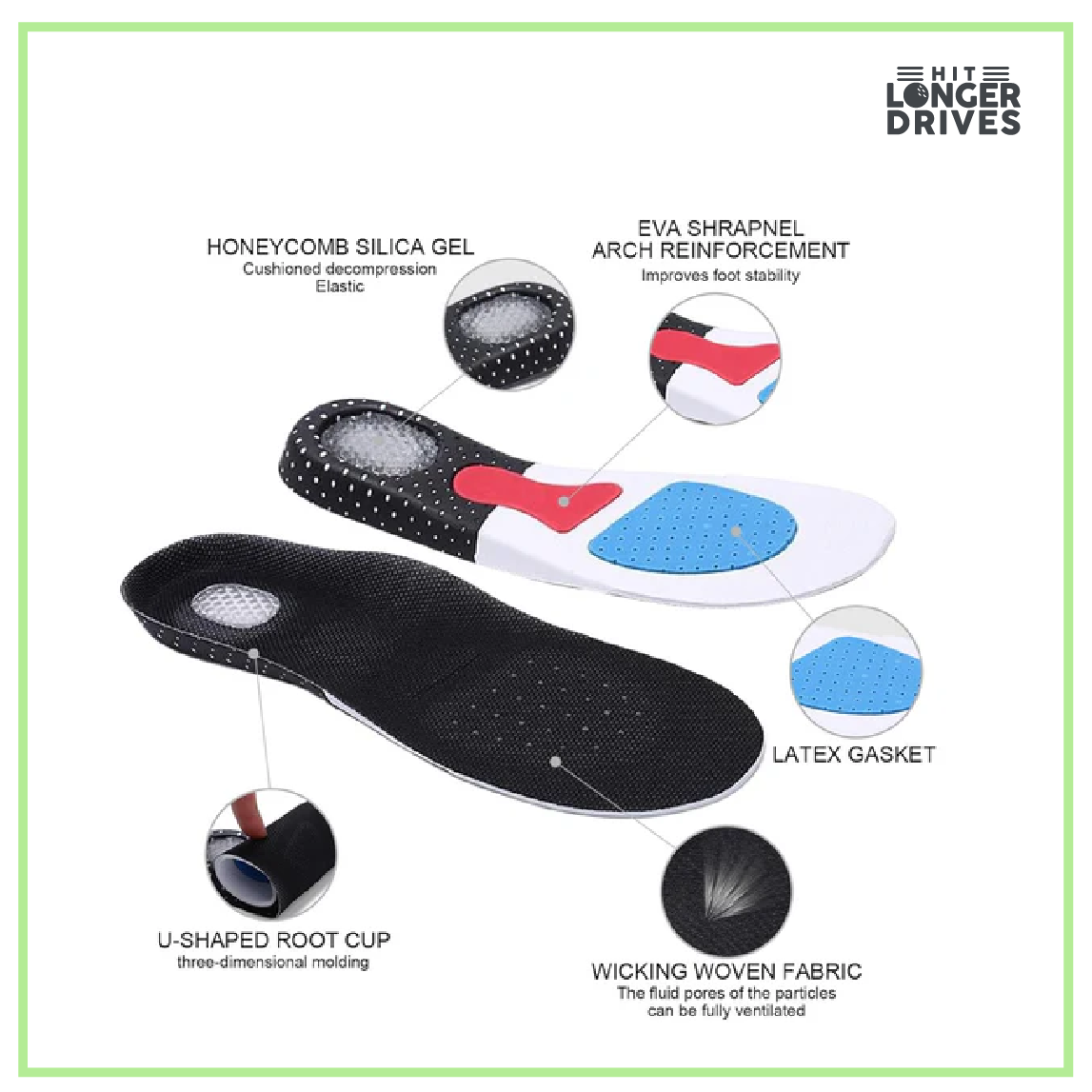 Sports Shock Absorption Insoles