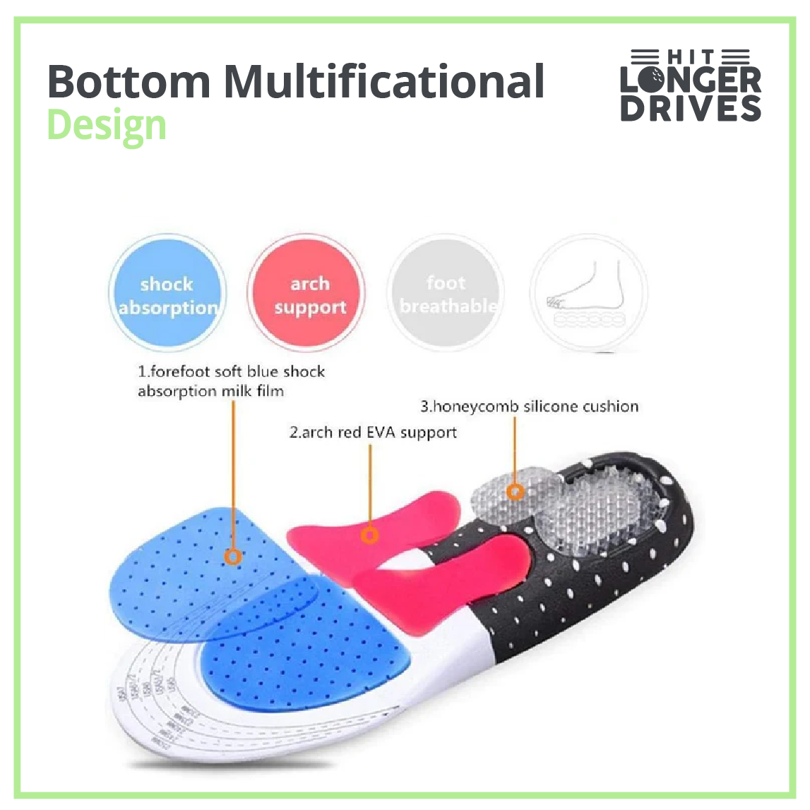 Sports Shock Absorption Insoles