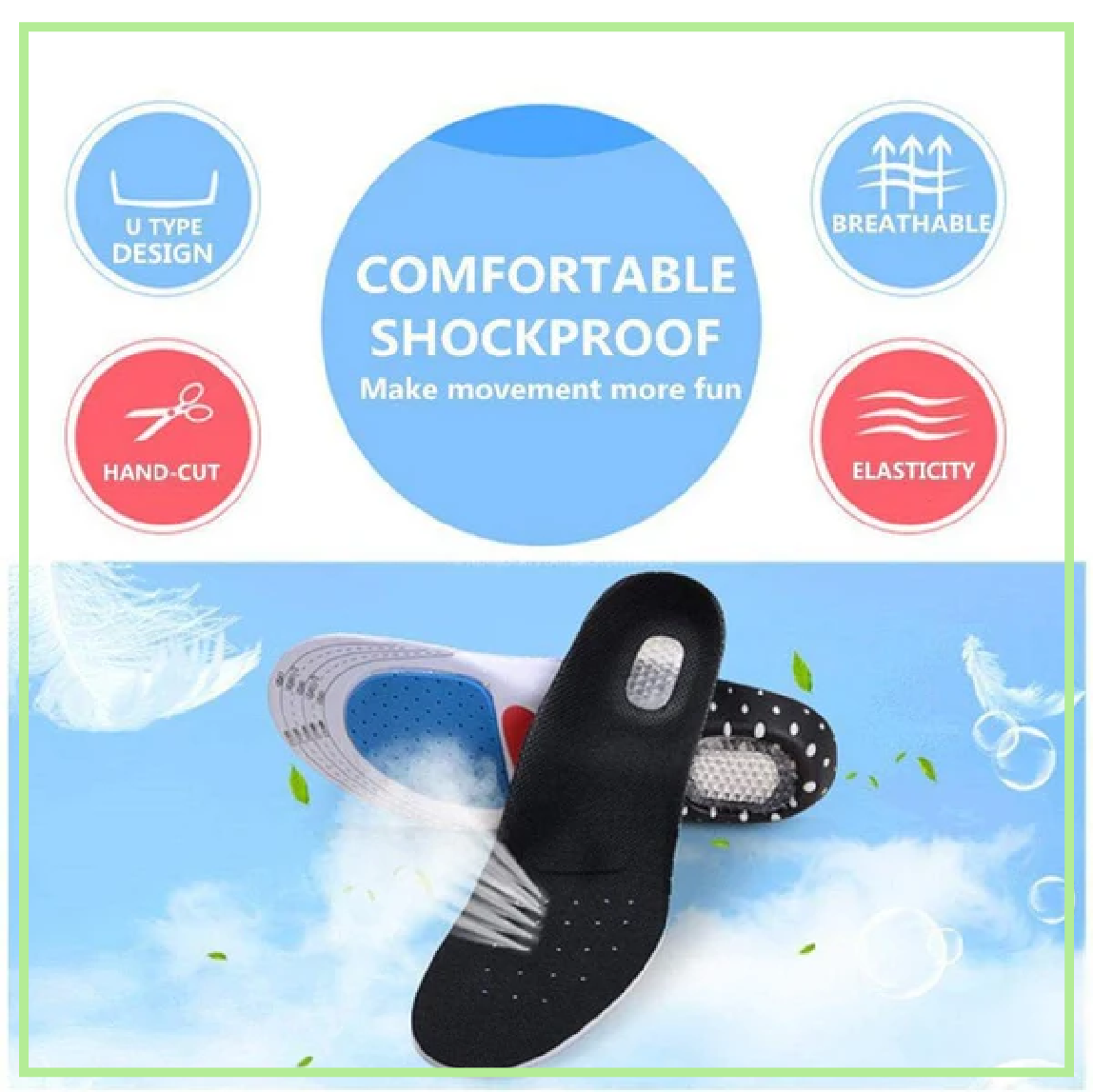 Sports Shock Absorption Insoles