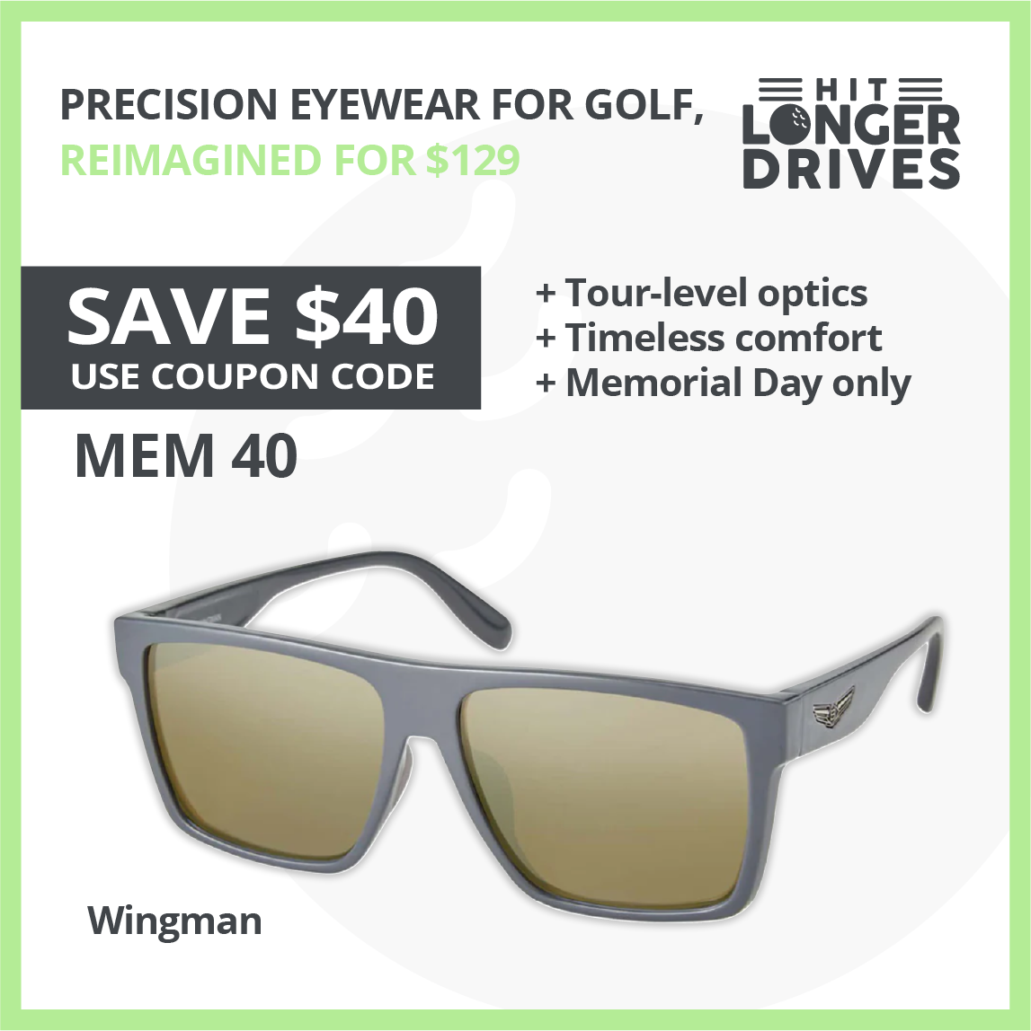 Scheyden Golf Sunglasses - Wingman