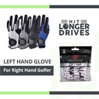 Women's Zero Friction Compression Golf Glove (4 Pack + 16 White Tees)