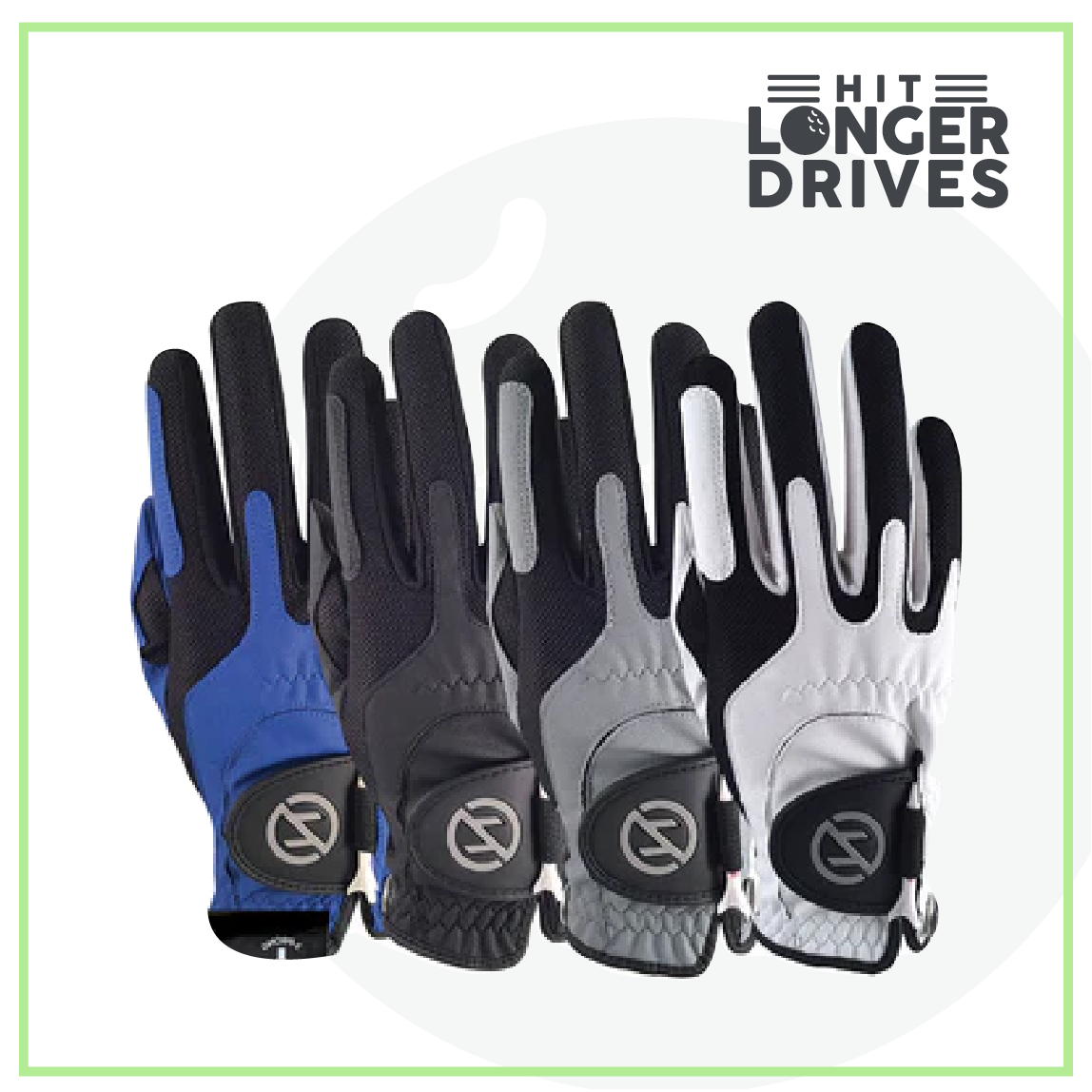 Women's Zero Friction Compression Golf Glove (4 Pack + 16 White Tees)