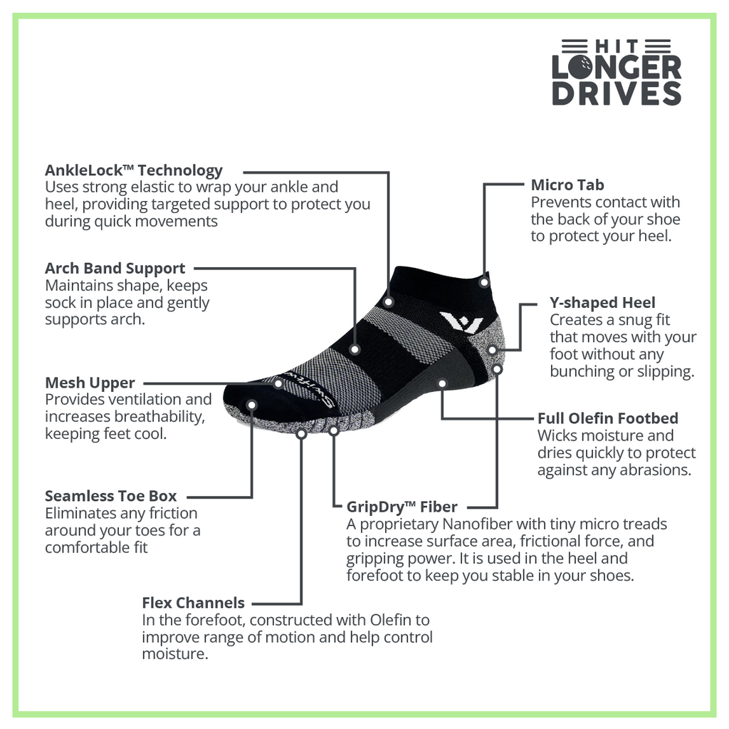 Golf Socks - Flite XT Zero Tab