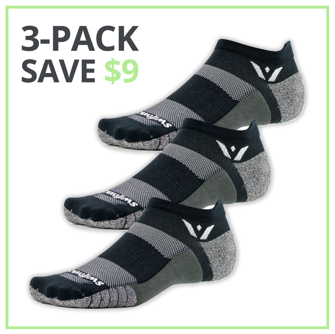 Golf Socks - Flite XT Zero Tab 3-Pack