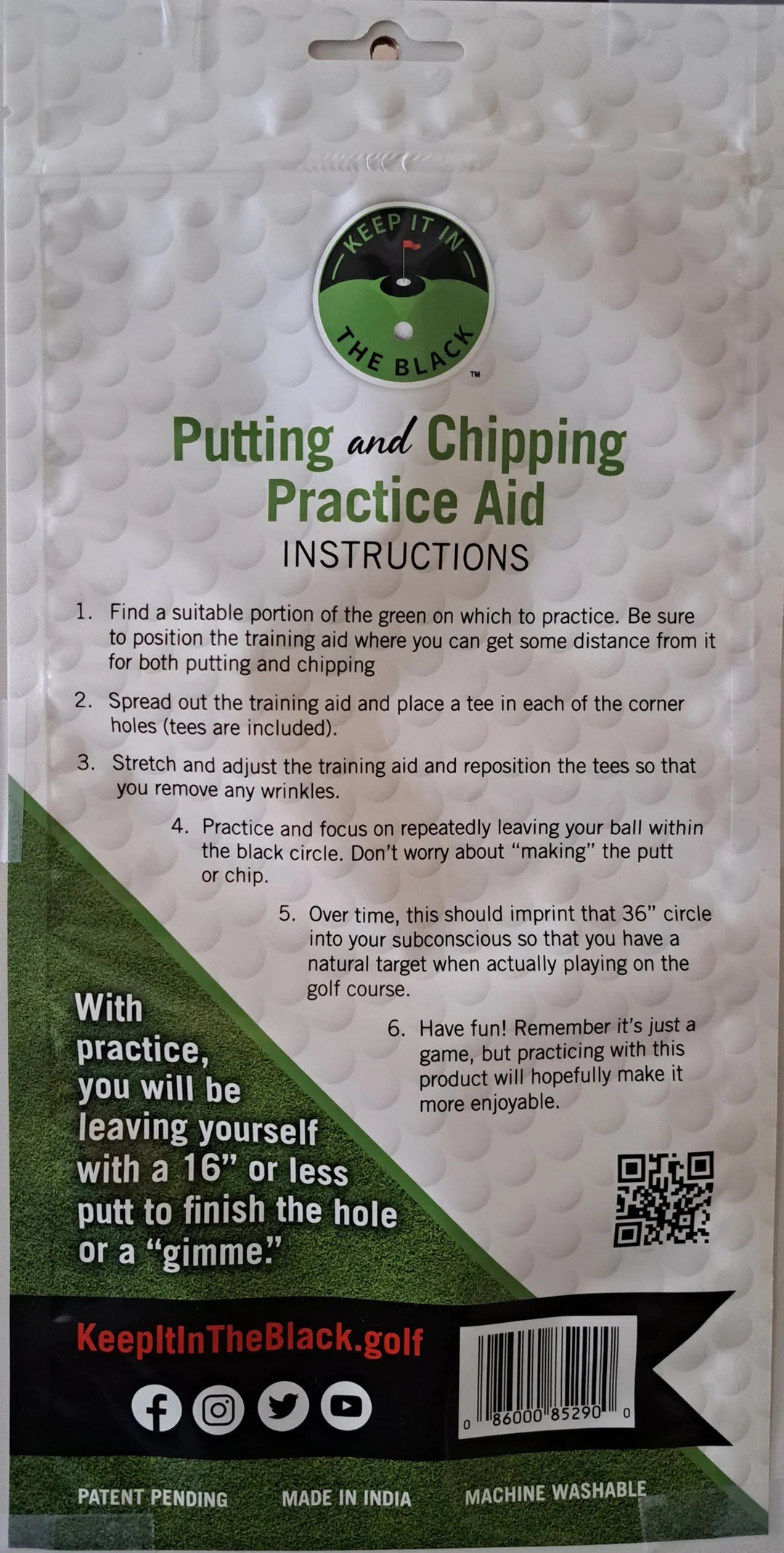 Keep It In the Black - Putting & Chipping Training Aid