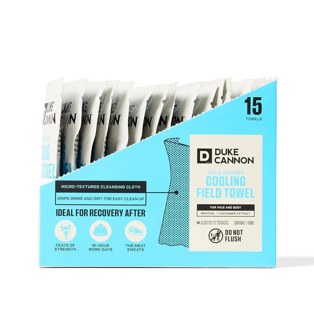 Cold Shower Cooling Towels – 15 Individually Wrapped Wipes