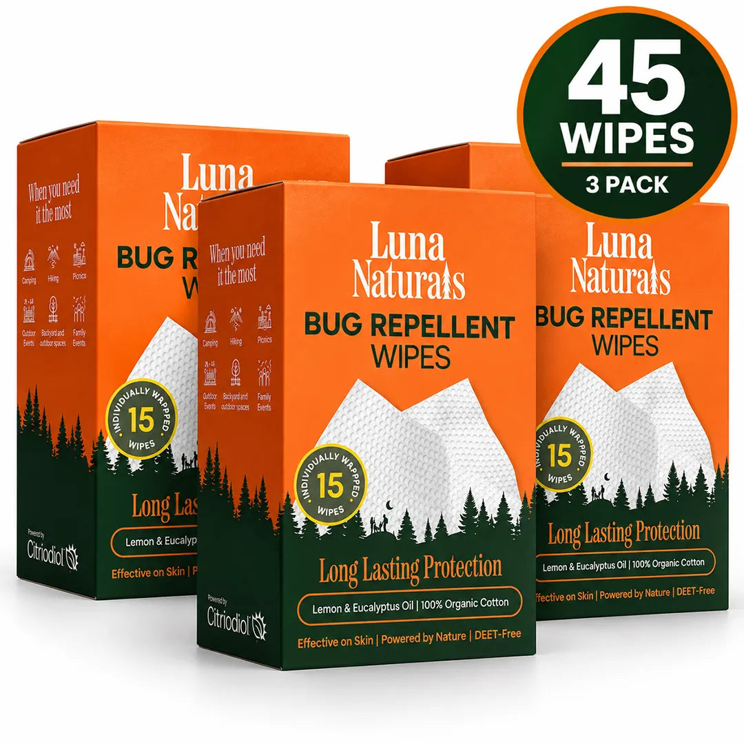 Plant-Powered Bug Repellent Wipes | 15 Individually Wrapped