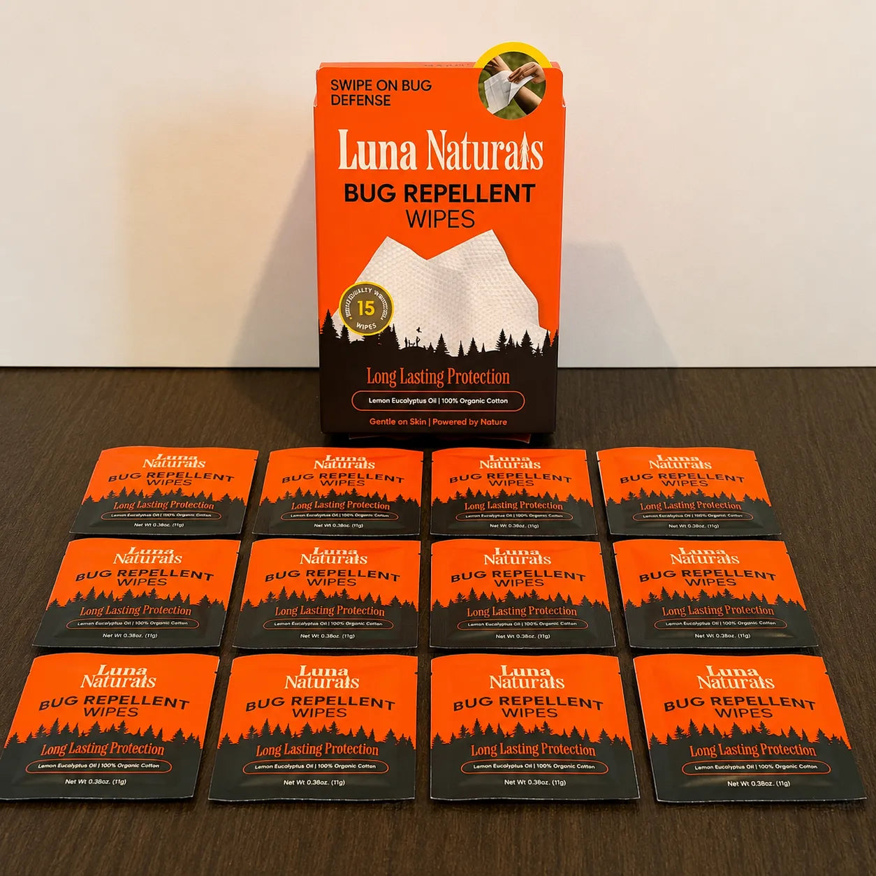 Plant-Powered Bug Repellent Wipes | 15 Individually Wrapped