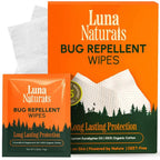 Luna Naturals Bug Repellent Wipes – 15 Individually Wrapped Wipes