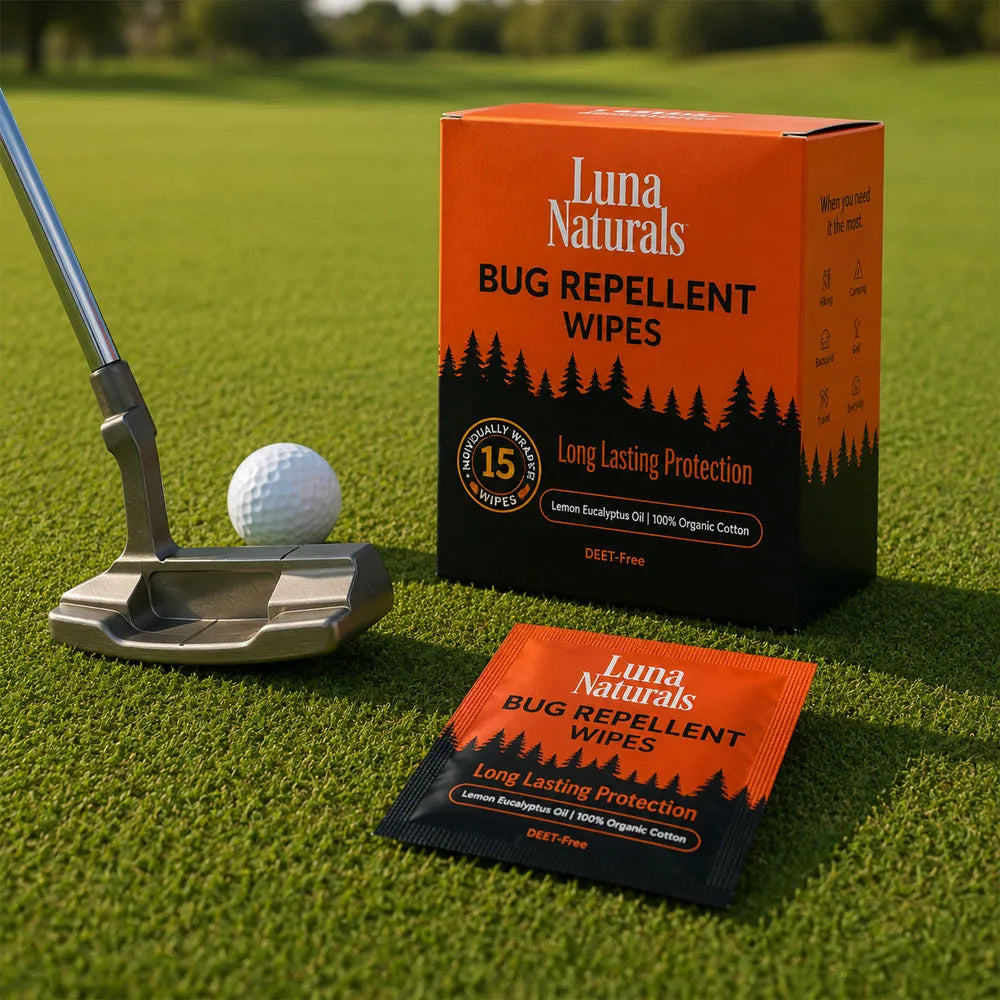 Luna Naturals Bug Repellent Wipes – 15 Individually Wrapped Wipes