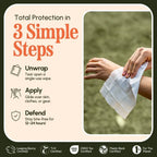 Luna Naturals Bug Repellent Wipes – 15 Individually Wrapped Wipes