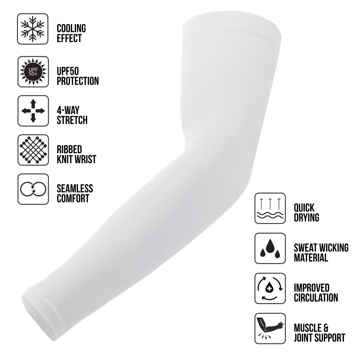 Cooling Compression Sport Sleeves - UPF 50+