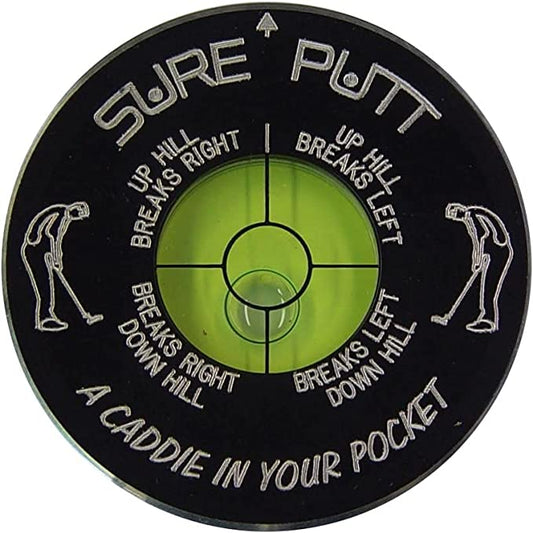 Sure Putt Lite - Golf Putting Aid & Green Reader - Black