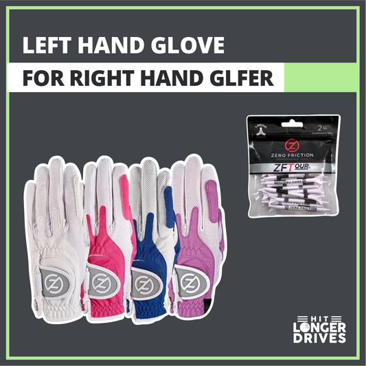 Women's Zero Friction Compression Golf Glove (4 Pack + 16 White Tees)